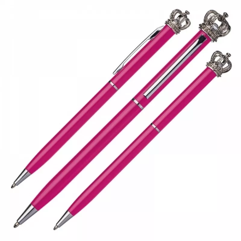 Długopis metalowy KINGS PARK - różowy (048811)