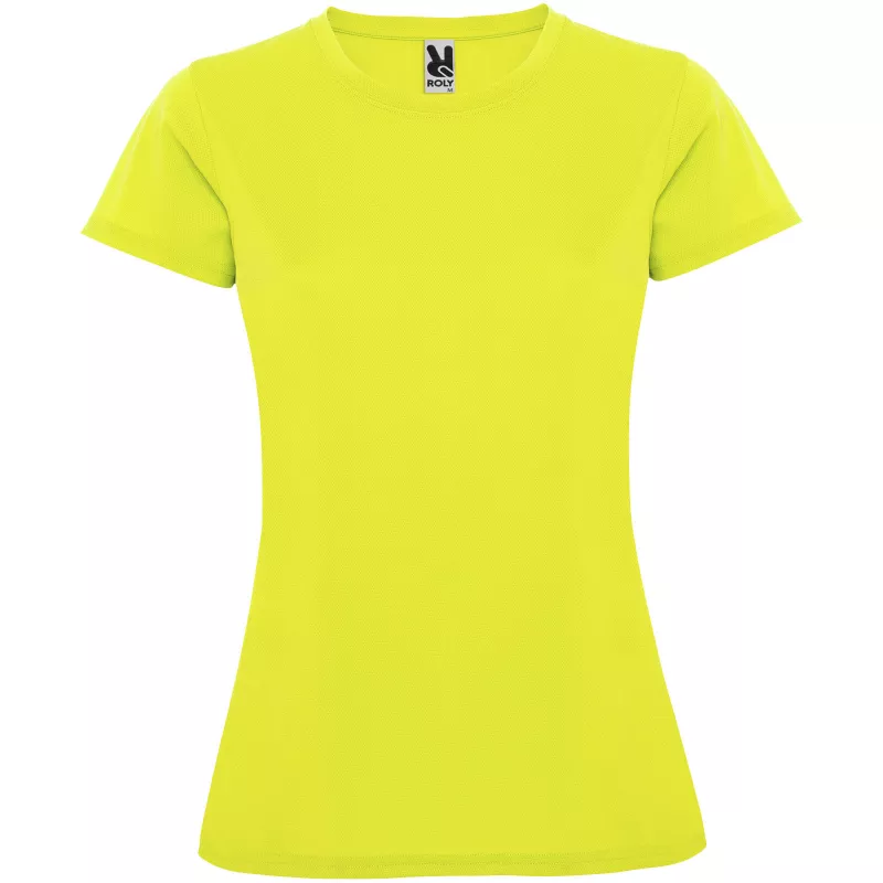 Damska koszulka poliestrowa 150 g/m² ROLY MONTECARLO WOMAN 0423 - Fluor Yellow (R0423-FLYELLOW)