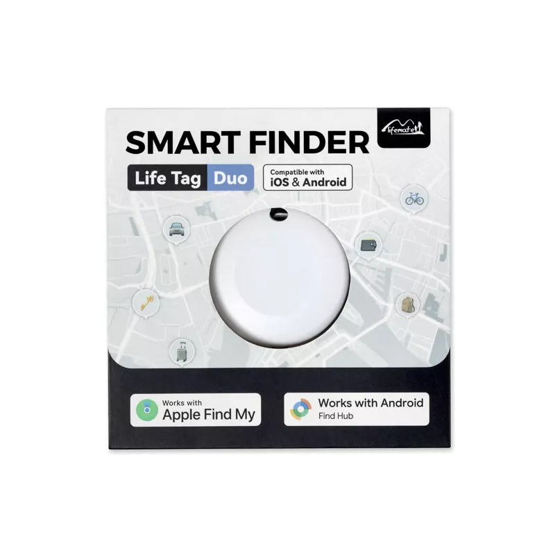 Lokalizator do kluczy Find My i Find Hub IP65 LIFEMATE - Bialy (MO3107-06)