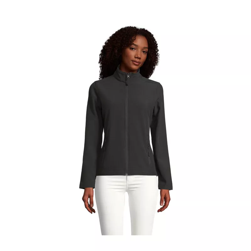 Kurtka softshell damska 2-warstwowa Sol's RACE WOMEN - Czarny (S01194-BK)