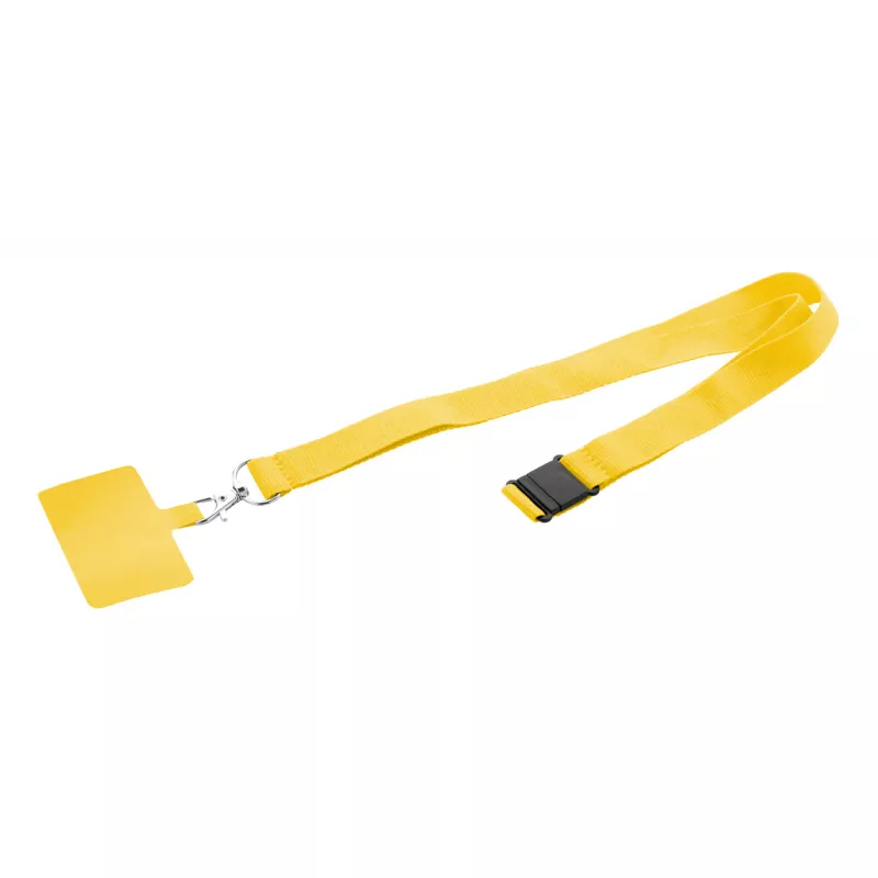 Revent Call smycz RPET z uchwytem na telefon - żółty (AP800580-02)