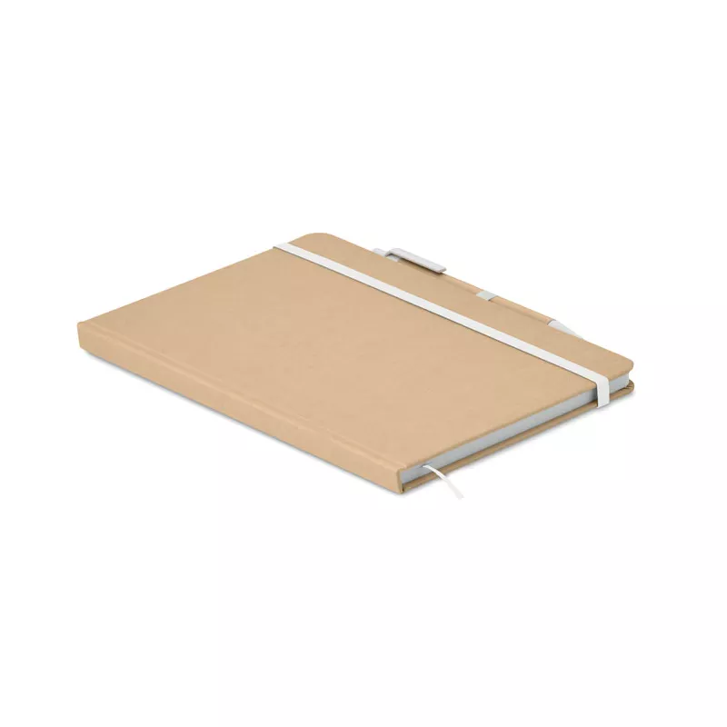 Notes A5 w okładce z kartonu 80 kartek w linię CARATIL - Bialy (MO2396-06)