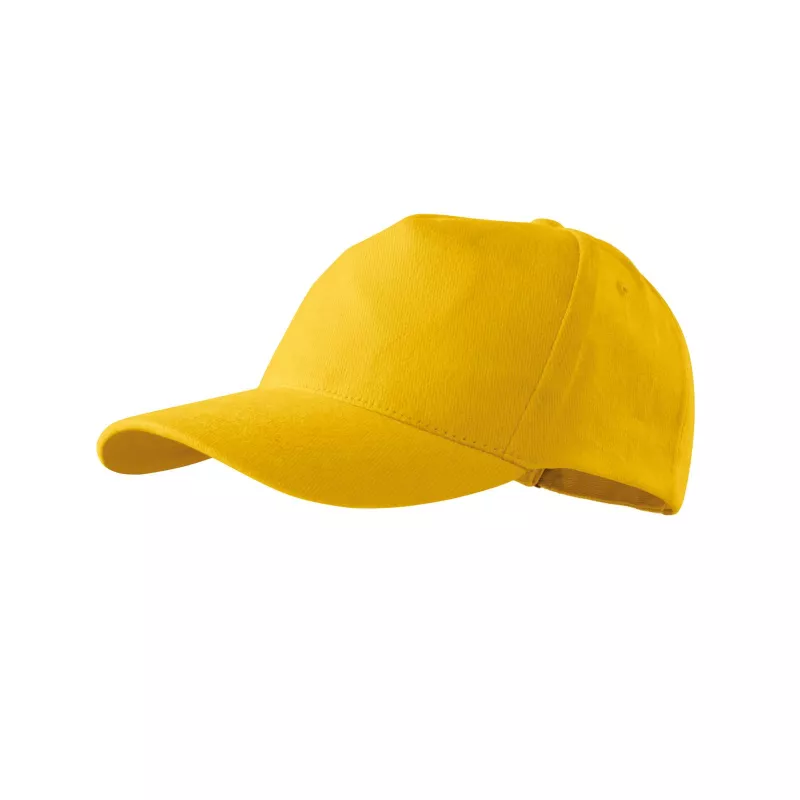 Reklamowa czapka z daszkiem 5 panelowa Malfini 5P 307 - Żółty (ADLER307-żółTY)