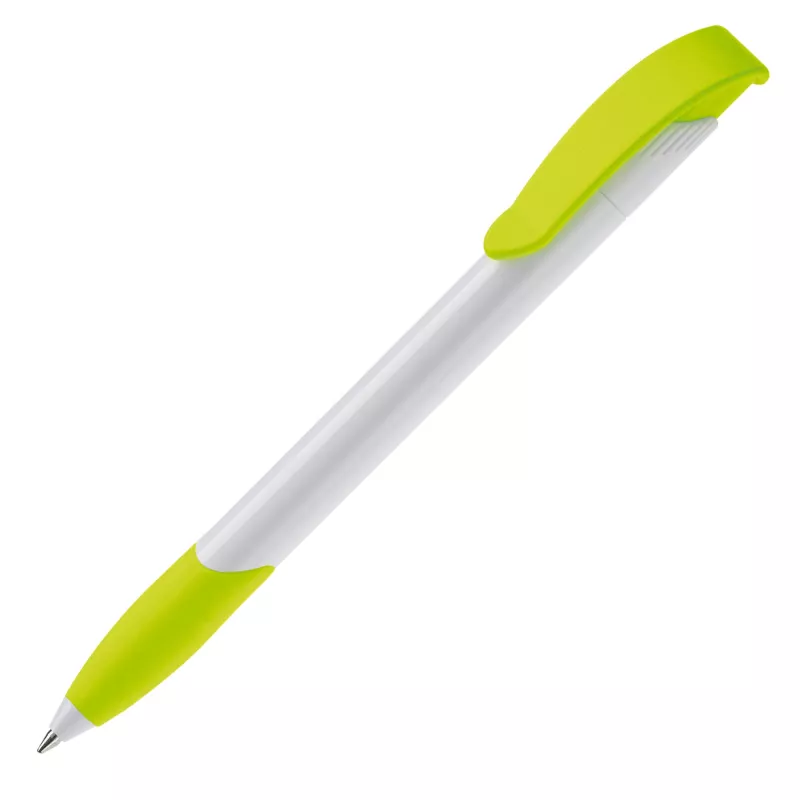 Długopis Apollo (kolor nietransparentny) - biało / jasnozielony (LT87100-N0132)