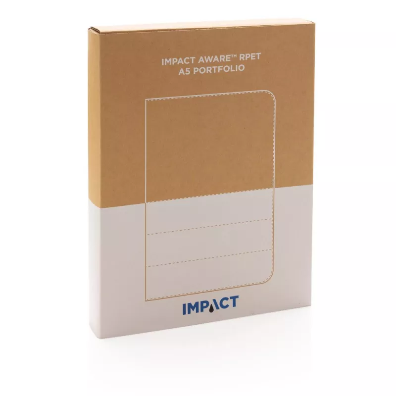 Teczka konferencyjna A5 Impact AWARE™ RPET, notatnik - czarny (P774.171)