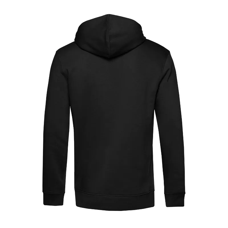 Bluza męska z kapturem B&C Organic Inspire Hooded - Black Pure (005) (WU33B-BLACK PURE)