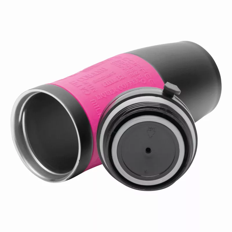 Kubek termiczny - czarny, magenta (56-0304149)