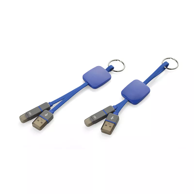Kabel USB 2 w 1 MOBEE - niebieski (45009-03)