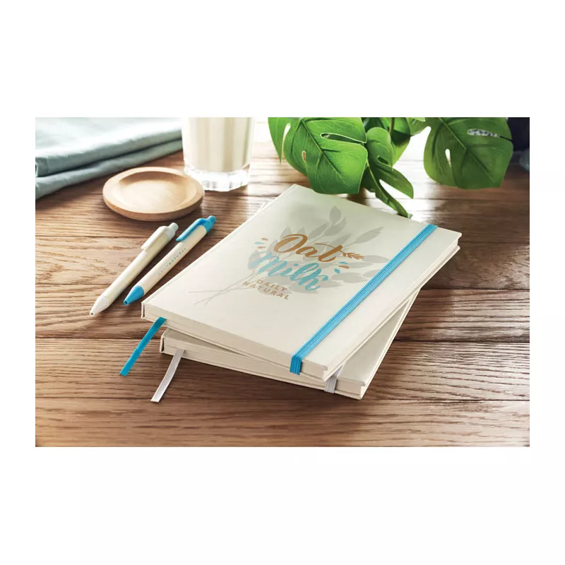 Notes A5 z recyklingu 80 kartek w linię MITO NOTE - Turkusowy (MO6743-12)