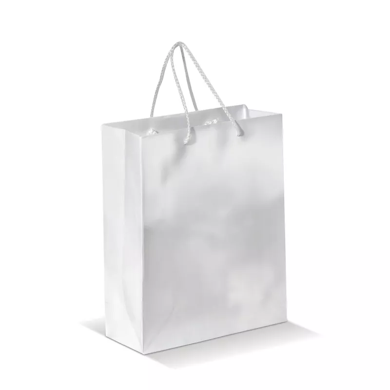 Papierowa torba średnia 24x30x10 cm - biały (LT91512-N0001)