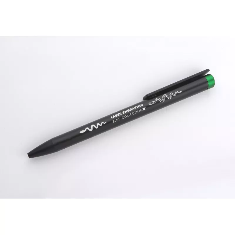 Długopis metalowy ALI z dwukolorowym grawerem - zielony (19646-05)