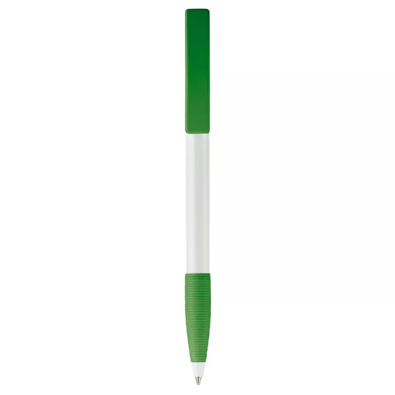Długopis plastikowy Nash Grip - biało / zielony (LT80801-N0131)