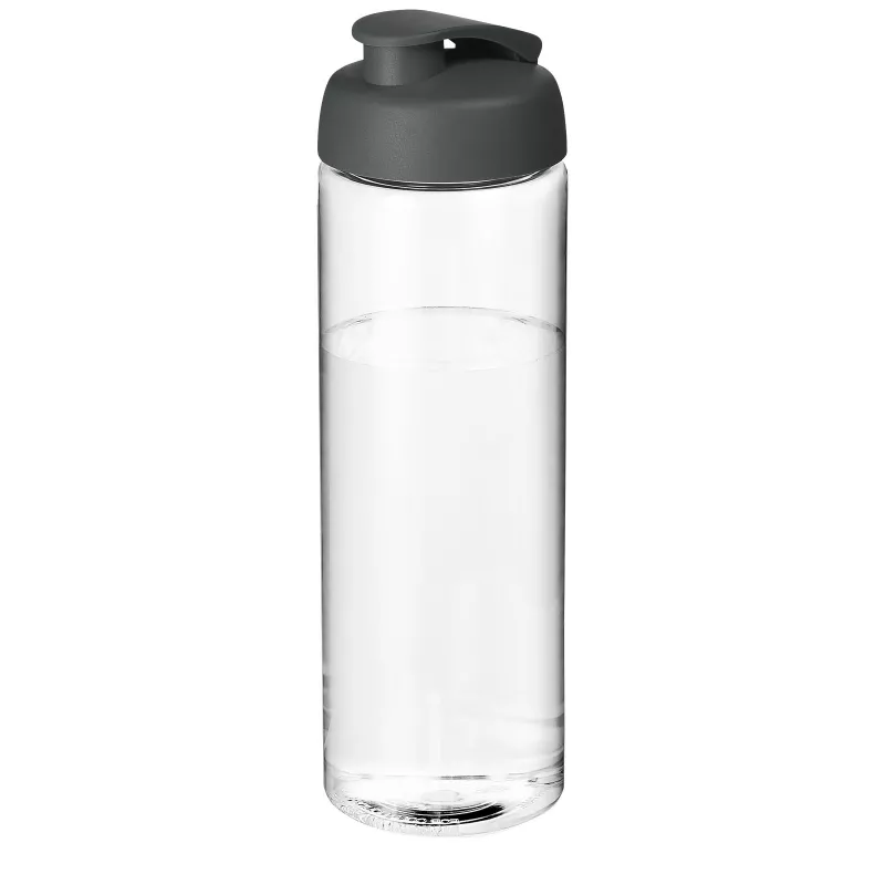 Bidon H2O Vibe o pojemności 850 ml z otwieranym wieczkiem - Przezroczysty-Szary (21009413)