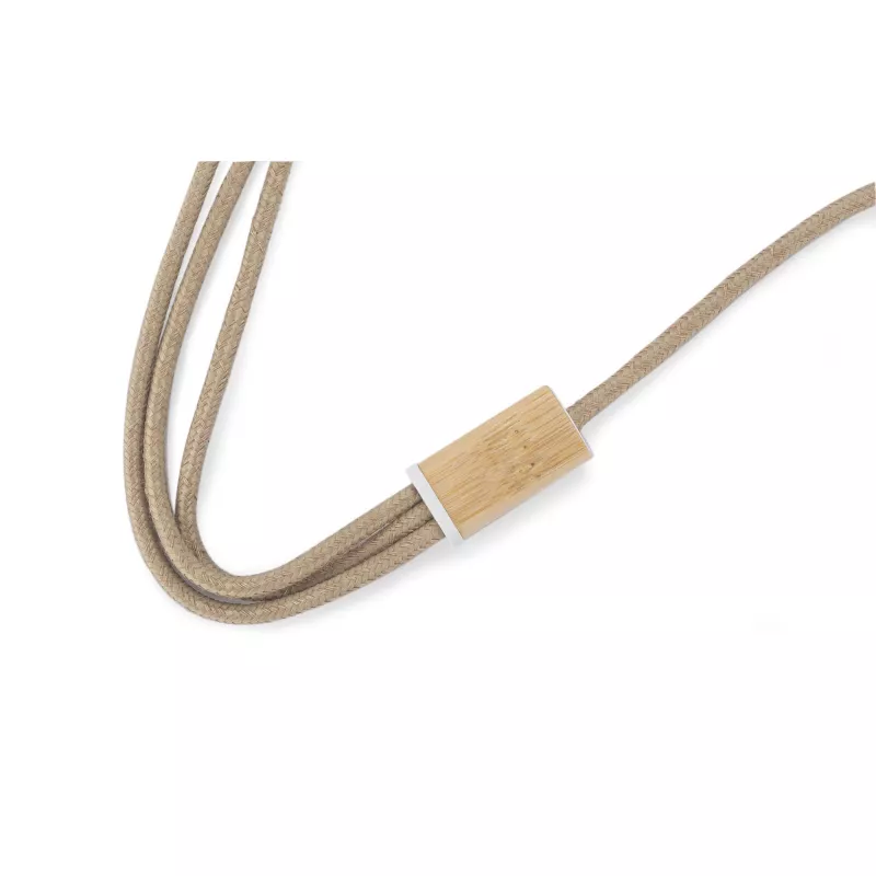 Kabel USB 3 w 1 FLAX - naturalny (09141-17)
