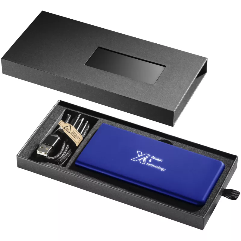 Powerbank z podświetlanym logo  - SCX.design P15 - Reflex blue (2PX01652)