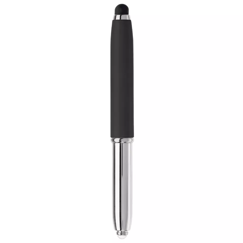 Długopis Stylus Shine z touch penem i z latarką - czarny (LT87794-N0002)