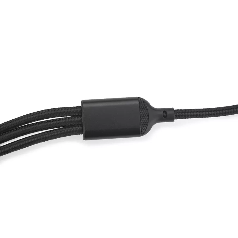 Kabel do ładowania USB 3 w 1 FAST - czarny (09156-02)