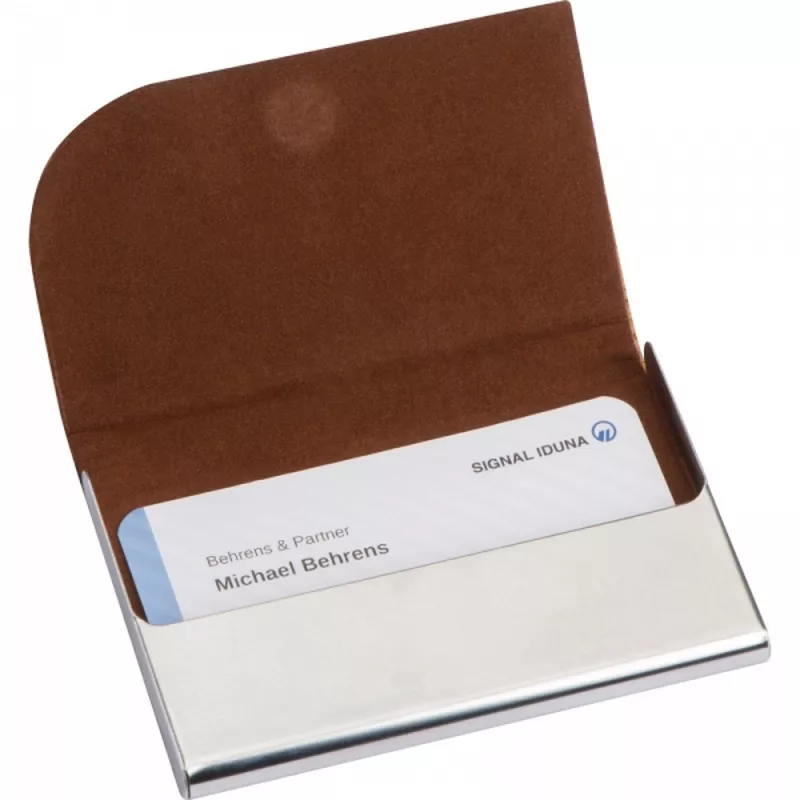 Etui na wizytówki ROBERTO - beżowy (2226613)