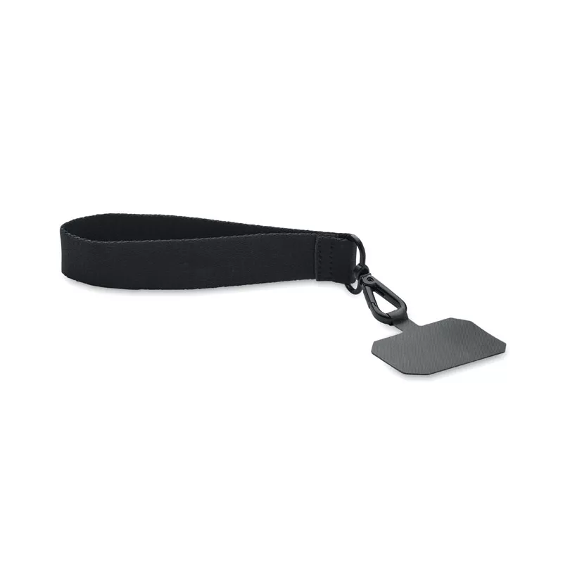 Smycz na telefon crossbody z poliestru CELESTE - Czarny (MO2122-03)