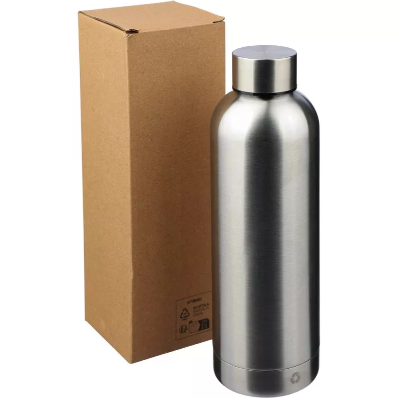 Butelka termiczna 500 ml ze stali nierdzewnej z recyklingu - srebrny (V1177-32)