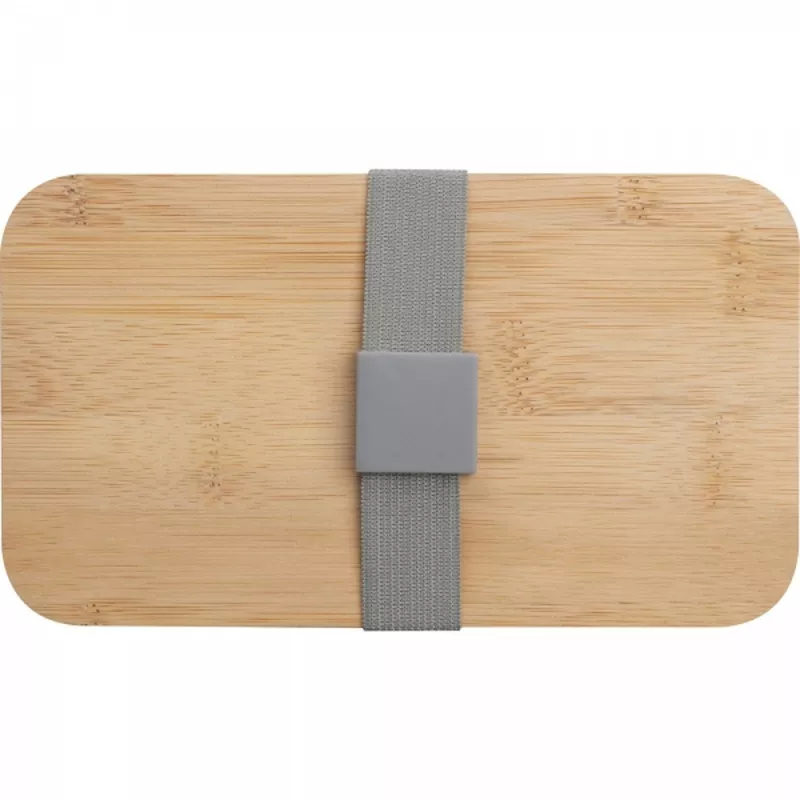 Lunch box ze sztućcami 600 ml SALVATORE - szary (8253107)