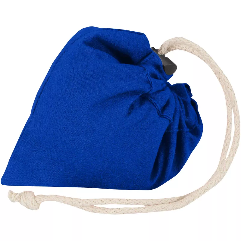 Madras Blend - torba na zakupy, wykonana z recyklingowanej baweły o gramaturze 140 g/m² posiadającej certyfikat GRS, składana - Błękit królewski (12080553)