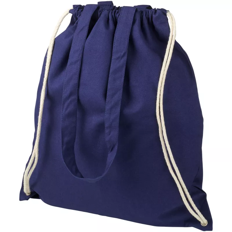 Plecak Eliza wykonany z bawełny o gramaturze 240 g/m² , 38 x 42 cm - Granatowy (12027603)