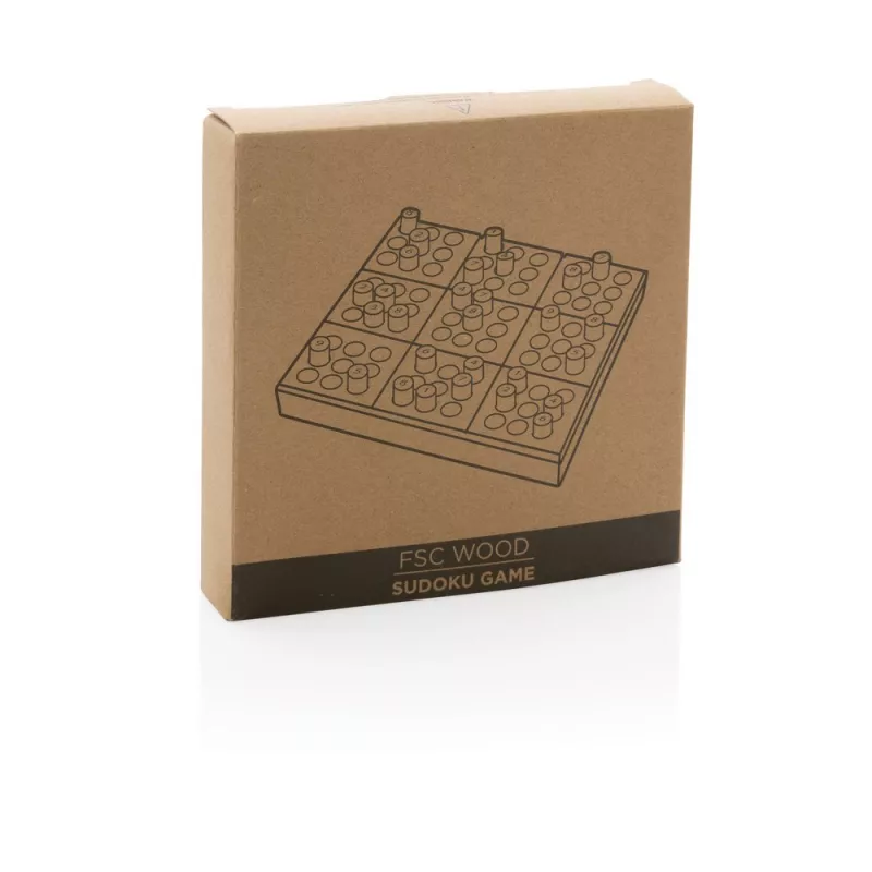 Drewniana gra Sudoku - biały (P940.103)