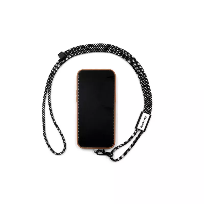 Smycz reklamowa BrandCharger Lany - grafitowy (VA553-15)