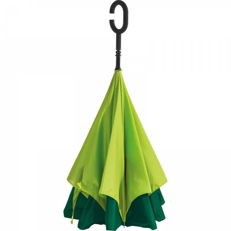 Parasol manualny odwrócony ø120 cm OLIVIA - jasnozielony (4047629)
