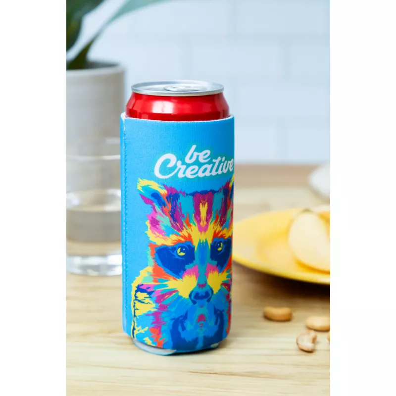PrintCan Slim pokrowiec chłodzący na puszkę RPET - biały (AP716870)