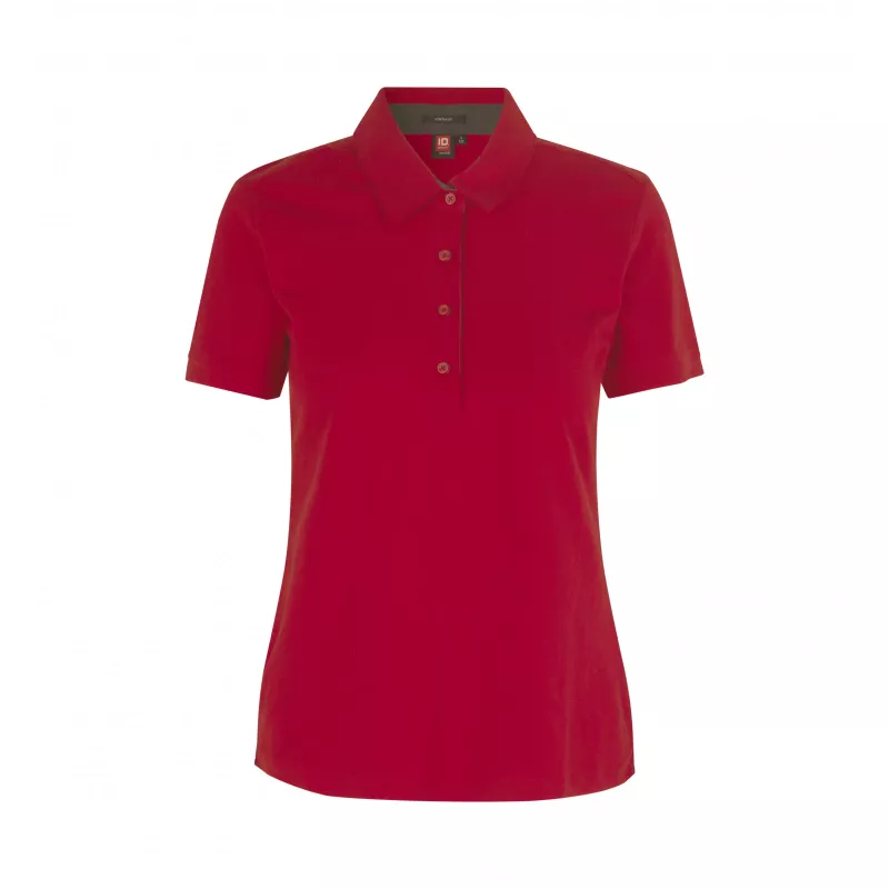 Koszulka bawełniana 185 g/m² ID Polo biznes/Jersey damska 0535 - Red (0535-RED)