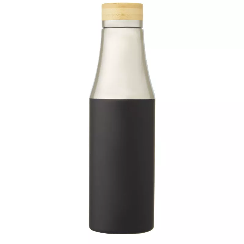Hulan miedziana, próżniowo izolowana butelka 540 ml z bambusową pokrywką - Czarny (10066790)