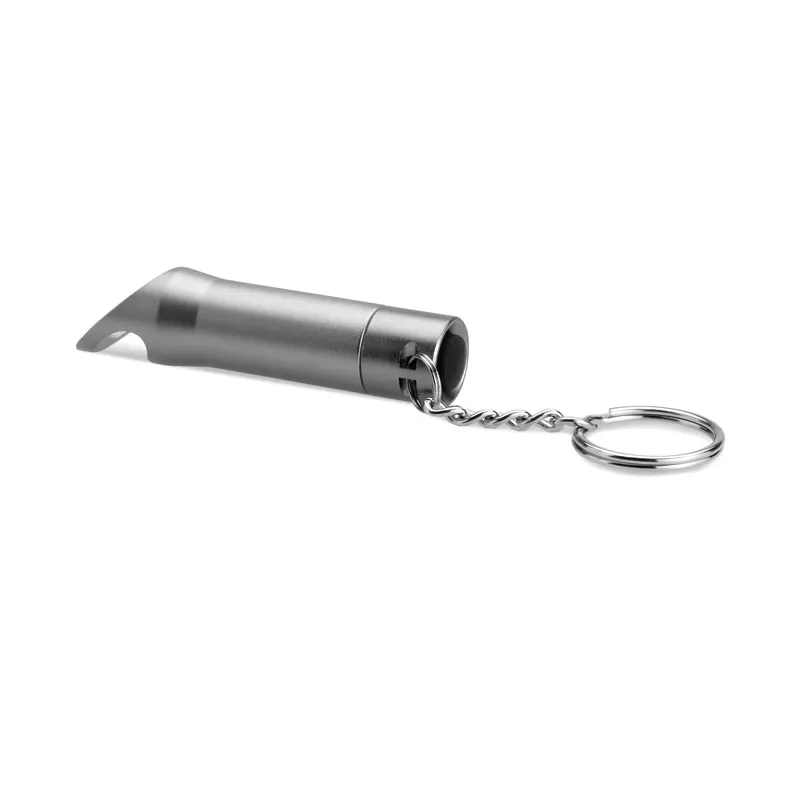 Brelok latarka LED z otwieraczem LITOP - Kamienny Szary (MO8142-15)
