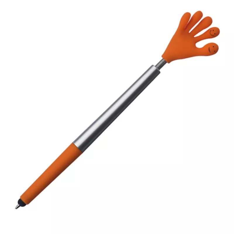 Długopis plastikowy CrisMa Smile Hand - pomarańczowy (1341510)