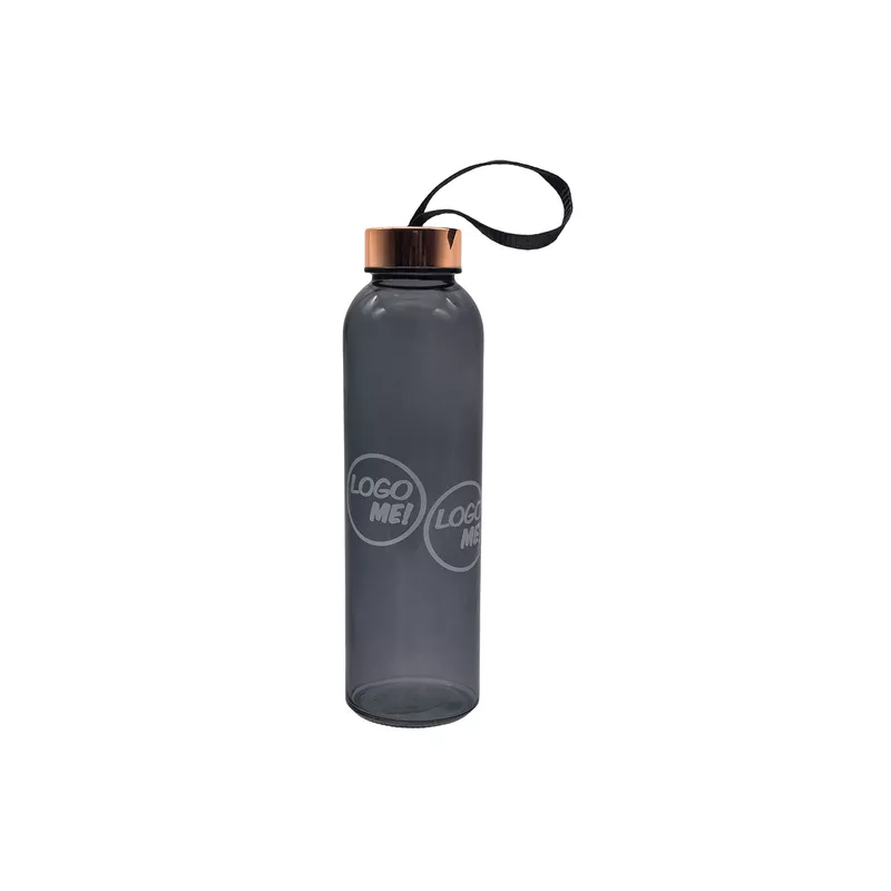 Szklana butelka Lux 500 ml - złoty (R08169.79)