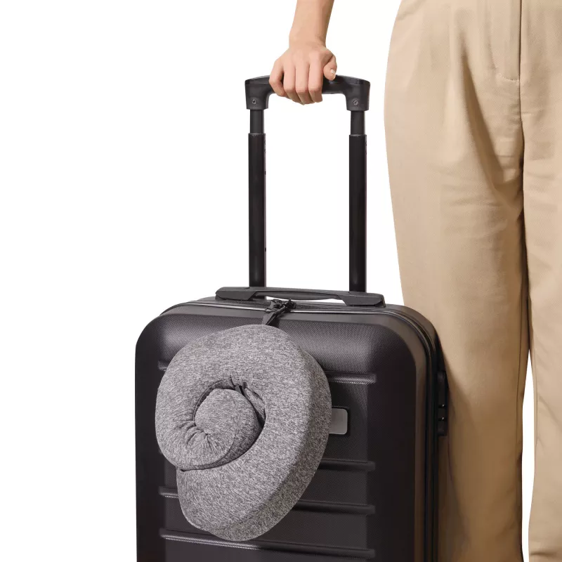 Poduszka podróżna z pianki memory - szary (56-0607020)