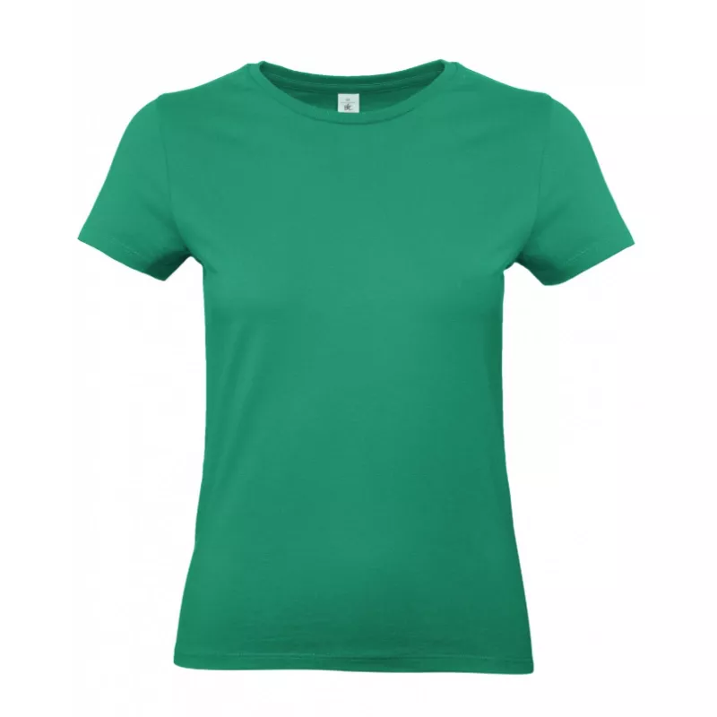 Damska koszulka reklamowa 185 g/m² B&C #E190 / WOMEN - Kelly Green (520) (TW04T/E190-KELLY GREEN)