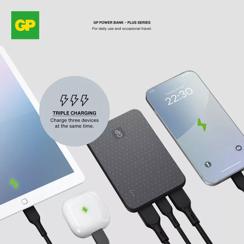 GP B+ Series Powerbank 5000 mAh - czarny (LT45101-N0002)