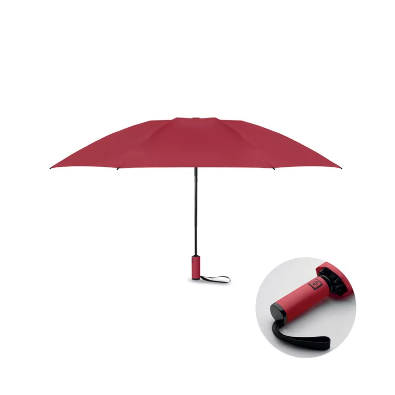 Parasol odwrotny składany 23" z RPET AGUMBE - Burgund (MO2925-02)