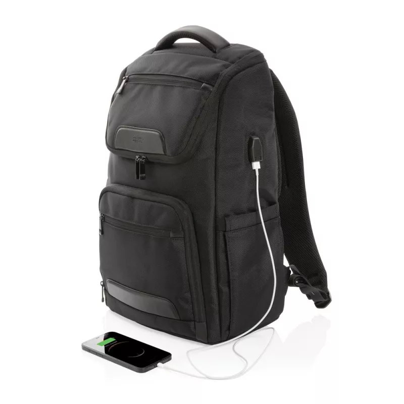 Plecak na laptopa Swiss Peak 15,6", ochrona RFID - czarny (P762.881)