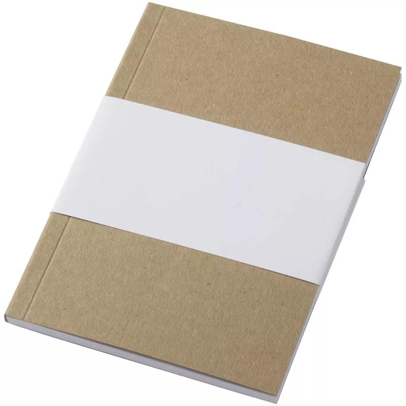 Notatnik A6 Novella Austen z miękką okładką z materiału z recyklingu, papier pakowy — 50 kartek - Piasek pustyni (21026706)