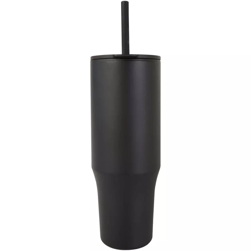 Brady izolowany kubek z certyfikatem RCS o pojemności 900 ml z silikonową słomką - Czarny (10086790)