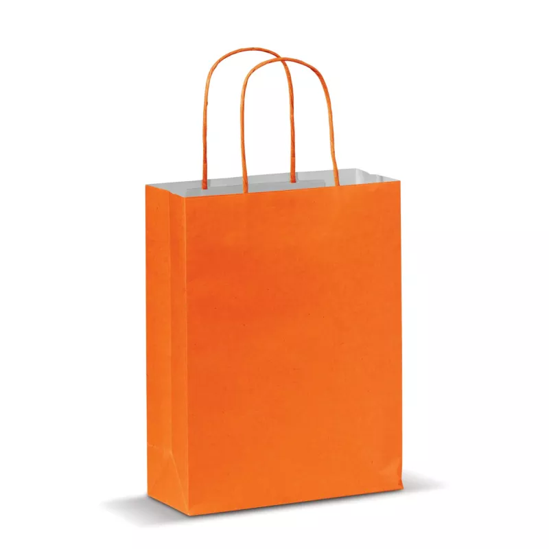 Torba papierowa 18x24x8 cm 120g/m² - pomarańczowy (LT91716-N0026)