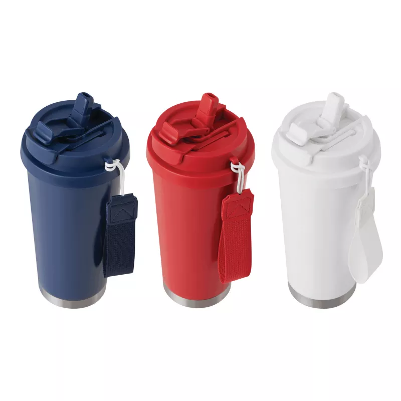 Butelka termiczna z podwójną izolacją - czerwony (56-0304744)