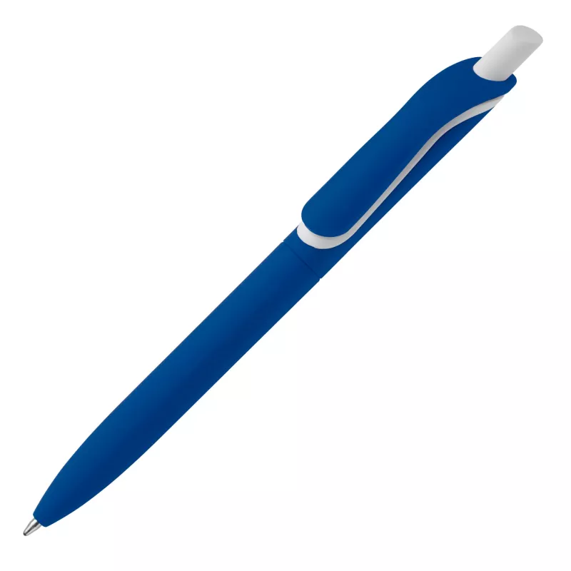 Delikatny w dotyku długopis Click Shadow Wyprodukowany w Niemczech - ciemnoniebieski (LT80120-N0010)