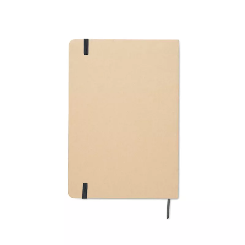 Notes A5 w okładce z kartonu 80 kartek w linię ROUTE - Czarny (MO2580-03)