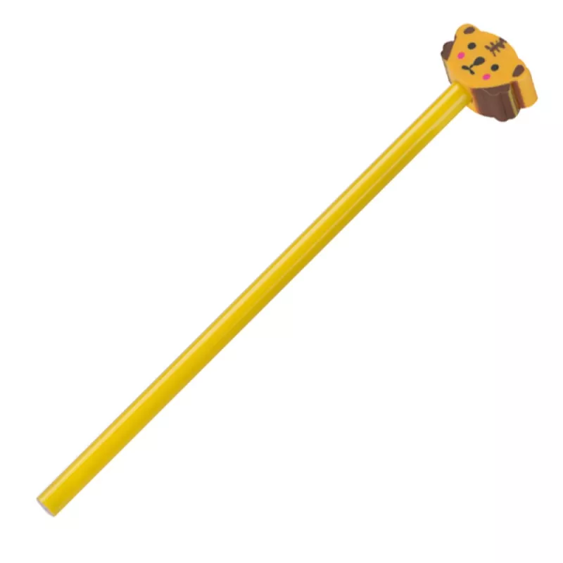 Ołówek z gumką - żółty (1062008)