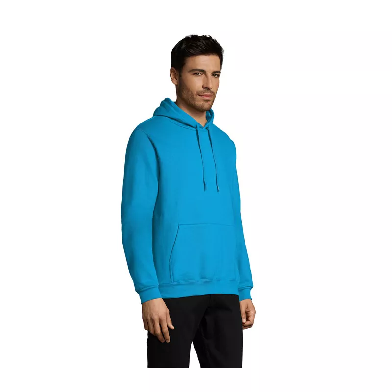 Bluza unisex z kapturem 280 g/m² Sol's SNAKE - Aqua (S47101-AQ)