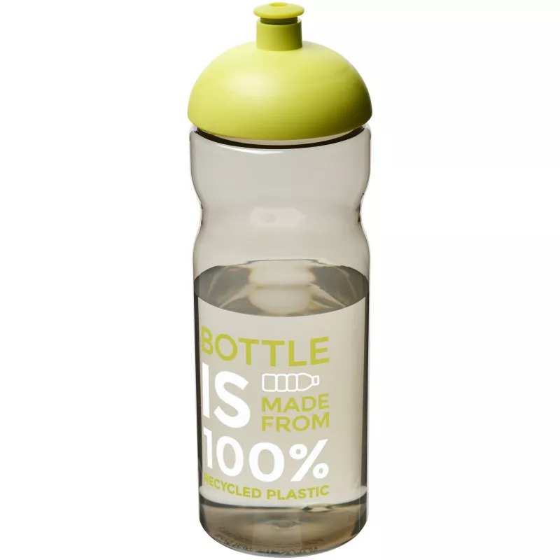 Bidon H2O Eco o pojemności 650 ml z wypukłym wieczkiem - Ciemnografitowy-Zielony limonkowowy (21009804)